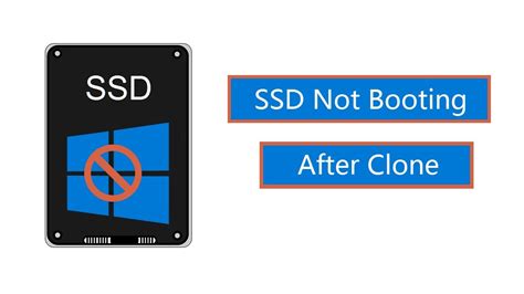 ssd with cloned image will not boot|make ssd bootable after cloning.